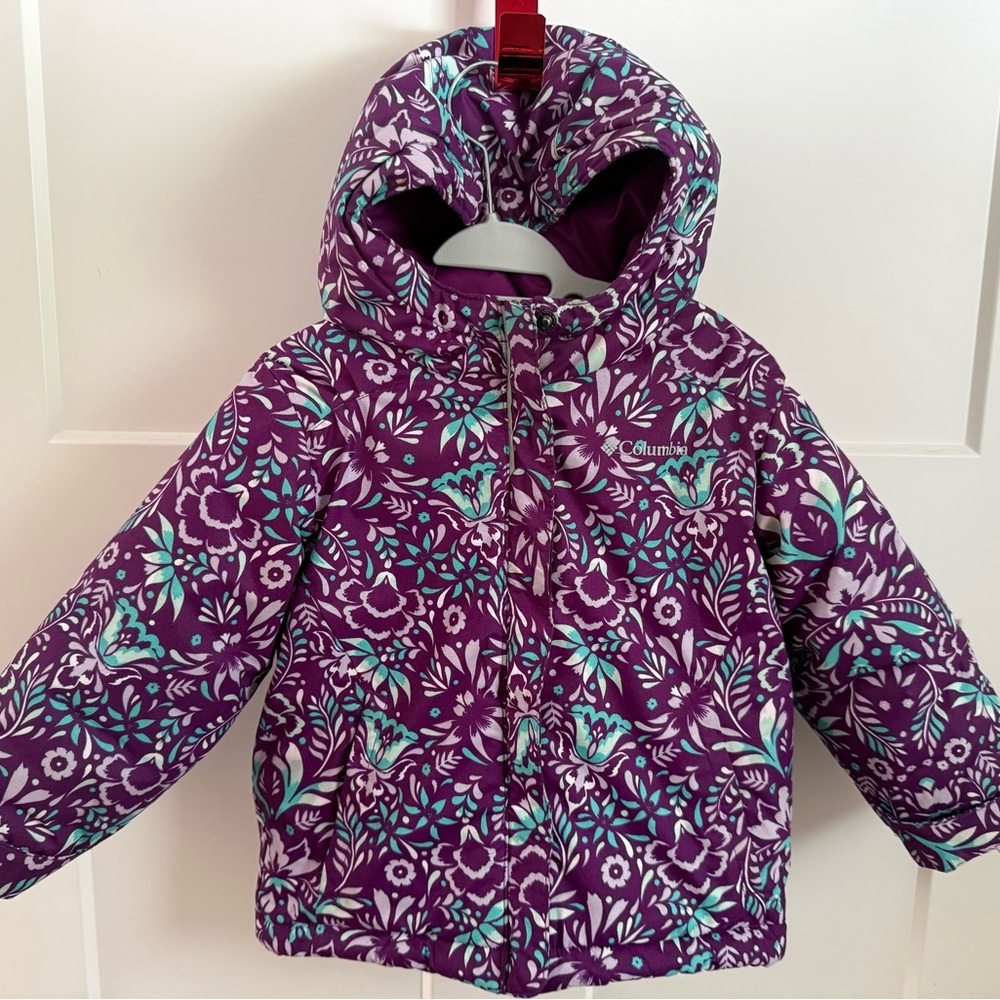Columbia Purple and Teal Floral Jacket